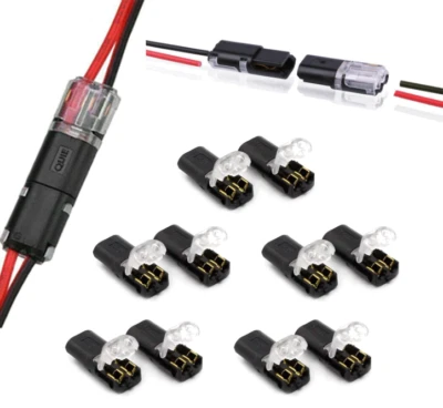 Double-Wire Plug-in Connector with Locking Buckle - Image 1 of 4