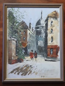 View of Montmartre Basilica. Original oil painting. Paris - Picture 1 of 5