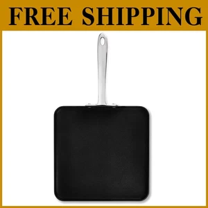 Griglia antiaderente resistente 11x11 pollici - doppi manici rivettati - Foto 1 di 9