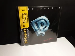 DEEP PURPLE "Perfect Strangers" Lp Japan-Obi-Vinyl Machine Rock Rainbow Burn - Picture 1 of 13
