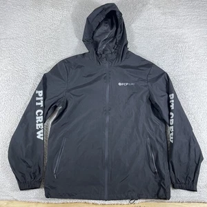 FCP Euro Windbreaker Jacket Mens Large Black Auto Sunday Motoring Meet Racing - Picture 1 of 12