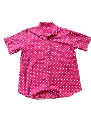 Supreme Pink Polka Dot Short Sleeve Button Down Shirt - XL - Image 1 of 4