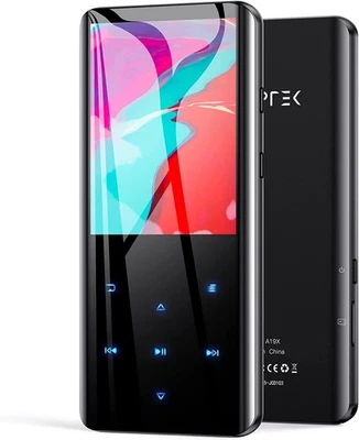 AGPTEK MP3 Player 32GB Bluetooth 5.0 2,4Zoll TFT Touch HiFi Radio Schwarz - Bild 1 von 4