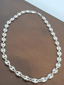 COLLANA  UOMO ARGENTO  925 COLLIER GIROCOLLO maglia marinara  $ - Foto 1 di 10