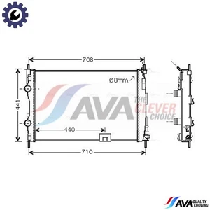 RADIATOR ENGINE COOLING DNA2288 FOR NISSAN DUALIS QASHQAI/+2 M1D 2.0L 4cyl - Picture 1 of 9