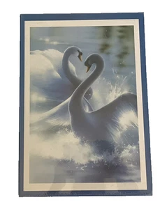 1000 Piece Jigsaw Puzzle “Glowing” Two Swans New Sealed - Bild 1 von 2