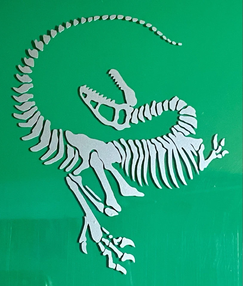 VELOCIRAPTOR Pegatina Dinosaurio Esqueleto, Calcomanía Vinilo Para Laptop, Casco Foto 1 de 1