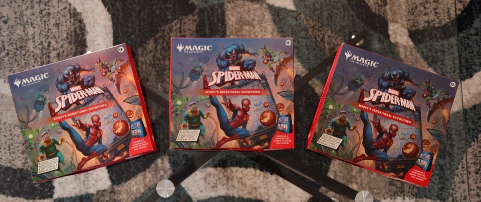 MAGIC THE GATHERING MARVEL'S SPIDER-MAN SCENE 3-BOX CASE  - Image 1 of 4