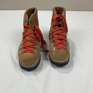 Vintage Colorado Hiking Boots Vibram Soles Men’s 7.5 Suede Leather Made in Italy - Picture 1 of 10