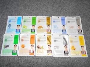 10 NEW! K-BEAUTY DERMAL COLLAGEN ESSENSE MASKS LOT                            Z8 - Picture 1 of 4