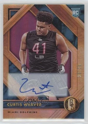 2020 Panini Gold Standard Rookies Rose /25 Curtis Weaver #159 Rookie Auto RC - Image 1 of 2