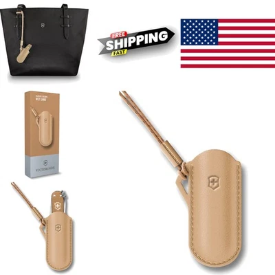 Stylish Wet Sand Leather Pouch for Pocket Knife with Secure Button Closure - Image 1 of 4