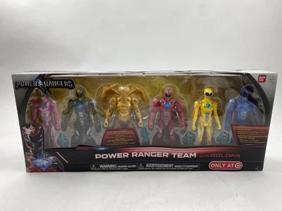 Коллекционный набор из 6 фигурок Saban's Power Rangers Team w/ Metallic Goldar Target - Изображение 1 из 2