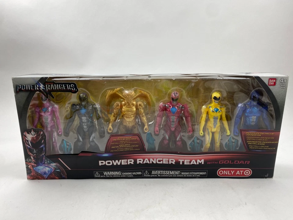 Bandai Power Ranger Team With Metallic Goldar 6pk Target