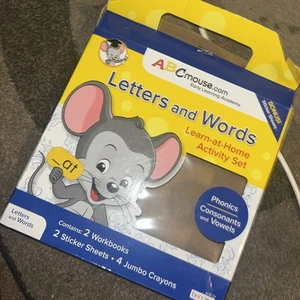 NIB ABC mouse Letters and Words Learn-At-Home Activity Set-Includes Stickers NEW - Picture 1 of 4