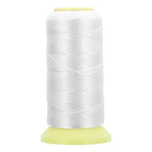 Bonded Thread, 1 mm 190 Yards Polyester Sewing Cord for Tassels, White - Picture 1 of 8