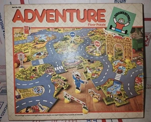 Vintage Discovery Toys Adventure Floor Puzzle 1986 Educational Learning Game - Picture 1 of 2