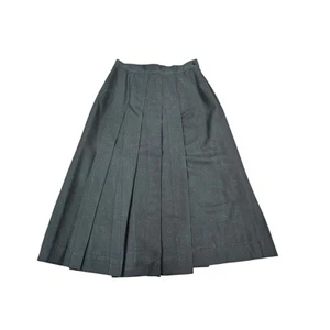 Vintage Jones New York Sport Black 100% Wool Long Full Skirt Classic Gothic Sz 6 - Picture 1 of 8