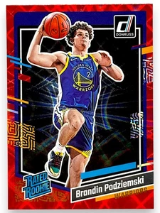 2023-24 Donruss #249 Brandin Podziemski Red Rookie Golden State Warriors - Picture 1 of 2