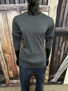 Smartwool Long Sleeve Dark Gray Crewneck Merino Wool 150 Sweater Size Large - Picture 1 of 7