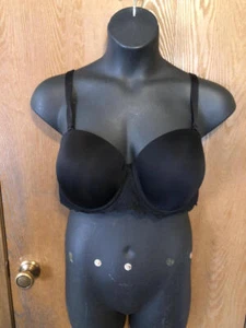 Reggiseno nero con cinturino Torrid Curve convertibile/rimovibile con pizzo 48C - Foto 1 di 8