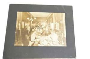 Antique Photo Office Scene Early 1900s or late 1800s Workers Clerks Picture - Picture 1 of 10