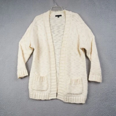 Sanctuary Cardigan Women’s XS Ivory Chunky Knit Wool Blend Oversized - Image 1 of 4