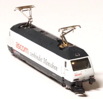 88451 Z-Scale Marklin SBB SWISS  "ascom" Eletric Locomotive LED 's, new in box - Image 1 of 4
