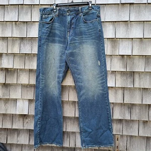 American Eagle Bootcut Denim blau Herrenjeans Größe 36 x 32 2009 - Bild 1 von 8