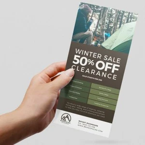 Full Color 4 x 9 Gloss Rack Cards Printed 2 Sides / 16pt. Coated - Picture 1 of 1