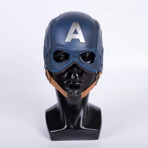 Captain America Helmet Infinity War Steven Rogers Superhero Helmet PVC Props - Picture 1 of 14