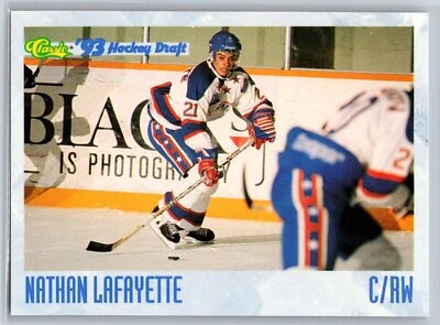 1993 Classic '93 Hockey Draft Nathan Lafayette Rookie Newmarket Royals RC #22 - Image 1 of 2