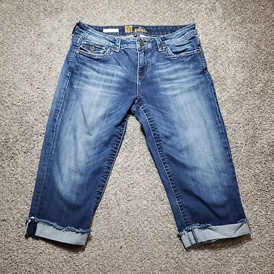 Kut From The Kloth Jeans Womens 6 Blue Natalie Crop Medium Wash Stretch Denim - Image 1 of 4