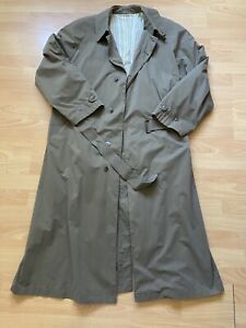 Vintage Allegri Men’s Poly Nylon Trench Coat With Belt Size L