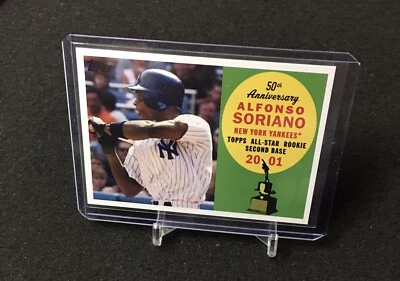 Alfonso Soriano All Star Rookie Team Insert 2008 Topps card AR13 Yankees - Image 1 of 2