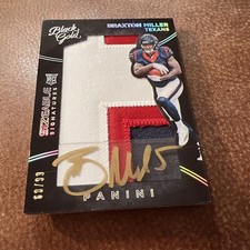 2016 BRAXTON MILLER BLACK GOLD #/99 PANINI SIZEABLE AUTO SIGNATURES 3 PATCH 95