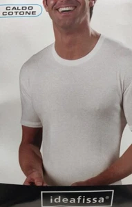 HERREN T-SHIRT WARMES SHIRT BAUMWOLLE RUNDHALS SHIRT IDEAFISSA UNTERWÄSCHE - Bild 1 von 5