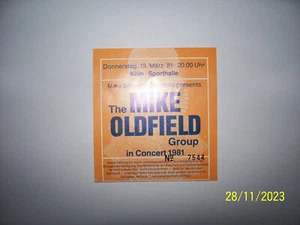 Alte Konzertkarte, Ticket, Konzertkarte, Mike Oldfield 1981 - Bild 1 von 1
