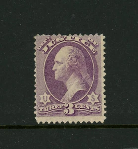 USA Scott # O27 Fine OG HR Removed 3c BOB Dept Justice Stamp Cat $300 - Picture 1 of 2