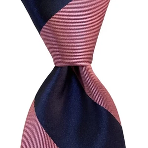 CLUB ROOM Men's Polyester Skinny Necktie Designer STRIPED Blue/Purple NWT $55 - Picture 1 of 3