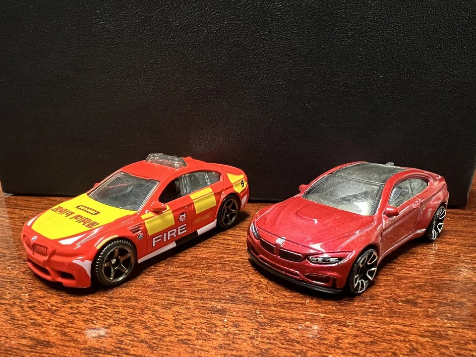 Спичечный коробок MBX Rescue BMW M5 пожарная часть аварийный автомобиль отдельно с M4 HW - Изображение 1 из 4