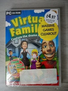VIRTUAL FAMILY PC CD-ROM GAME - FACTORY SEALED - VINTAGE RARE RETRO GAMING - Picture 1 of 2