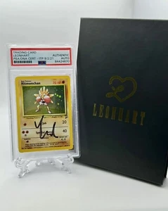 PSA Auto LeonHart Signed Hitmonchan Pokemon Card Limited Edition Authentic - Picture 1 of 7