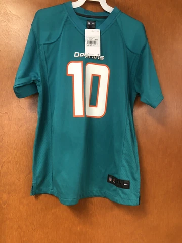YOUTH Tyreek Hill #10 Miami Dolphins Game on-Field Team Jersey Green CHOOSE SIZE Cover