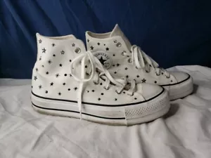 Top alto para mujer Converse Chuck Taylor AllStar Lift cristal energía garza talla 9 - Imagen 1 de 9