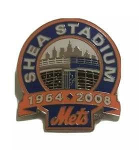 NEW YORK METS SHEA STADIUM 1964 2008 FINAL SEASON COMMEMORATIVE PIN Mint in bag - Picture 1 of 9