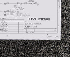 Hyundai Excavator ROBEX 145 LCR-9 Electrical Wiring Diagram Manual