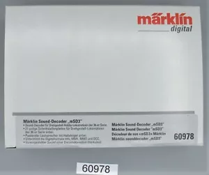 Märklin 60978 SoundDecoder mSD3 #NEU in OVP# - Bild 1 von 1