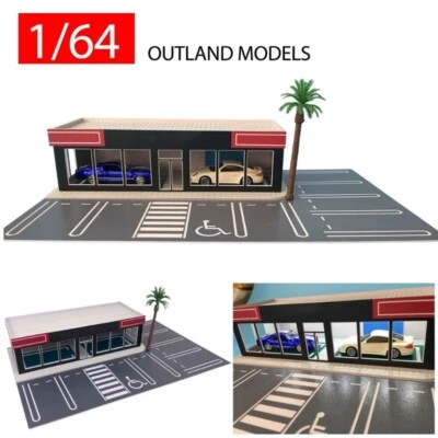 Outland Model Scenery Model Cars Dealership/Car Display Showroom 1:64 S Scale US - Image 1 of 4