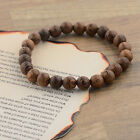 Bracelets cadeaux yoga à la mode faits main 8 mm perles en bois multicouches à faire soi-même